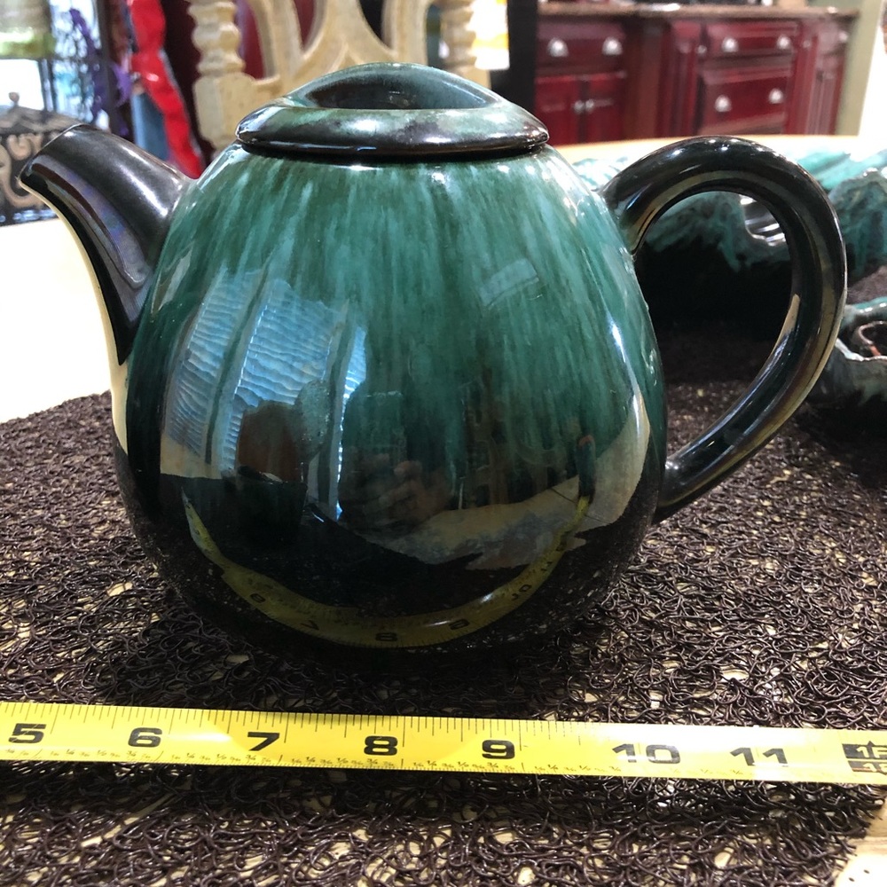 Blue Mountain Pottery short teapot sugar creamer